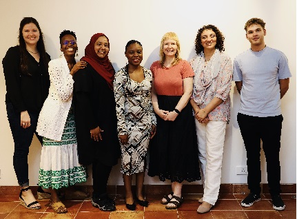 L to R Lené Swartz, Fahmida Smith, Malefa Phoofolo, Samantha Vincent, Pallavi Sharma and Ross Kellerman 