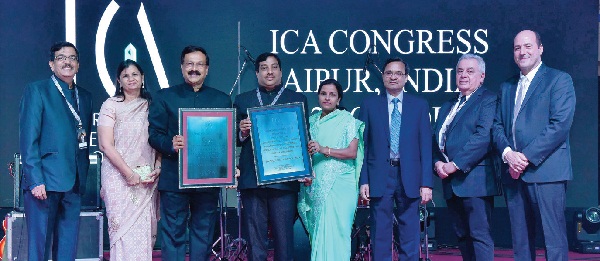 Rajiv Jain, Chairman, ICA Congress 2017 and Nirmal Bardiya, ICA, Director, India were awarded with Lifetime Achievement Award for their contribution to the colour gemstone industry.
