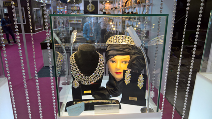 Jewellery from Diosa Jewels at display