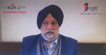 Speaking at the inaugural session of e-IGJS, Hardeep Singh Puri, Minister of State for Commerce and Industry 